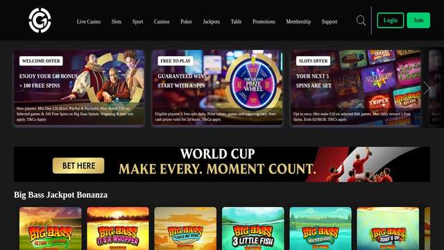 Grosvenor Casinos casino screenshot